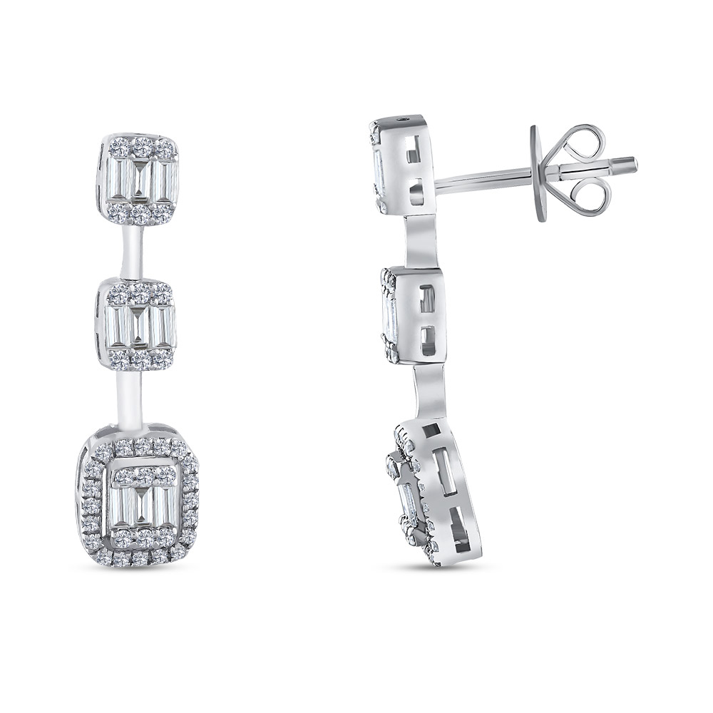 Baguette Diamant Ohrstecker