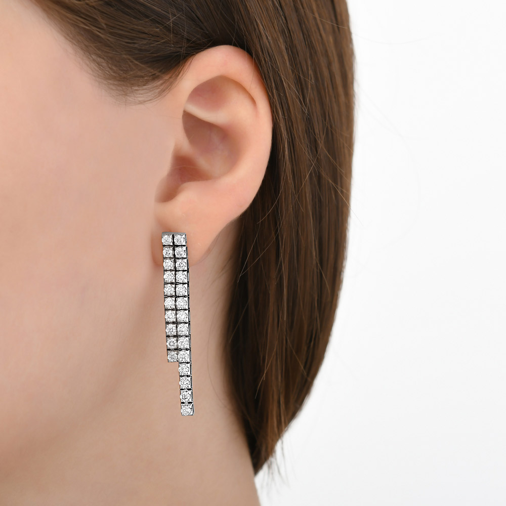 Diamant Tennis Ohrstecker