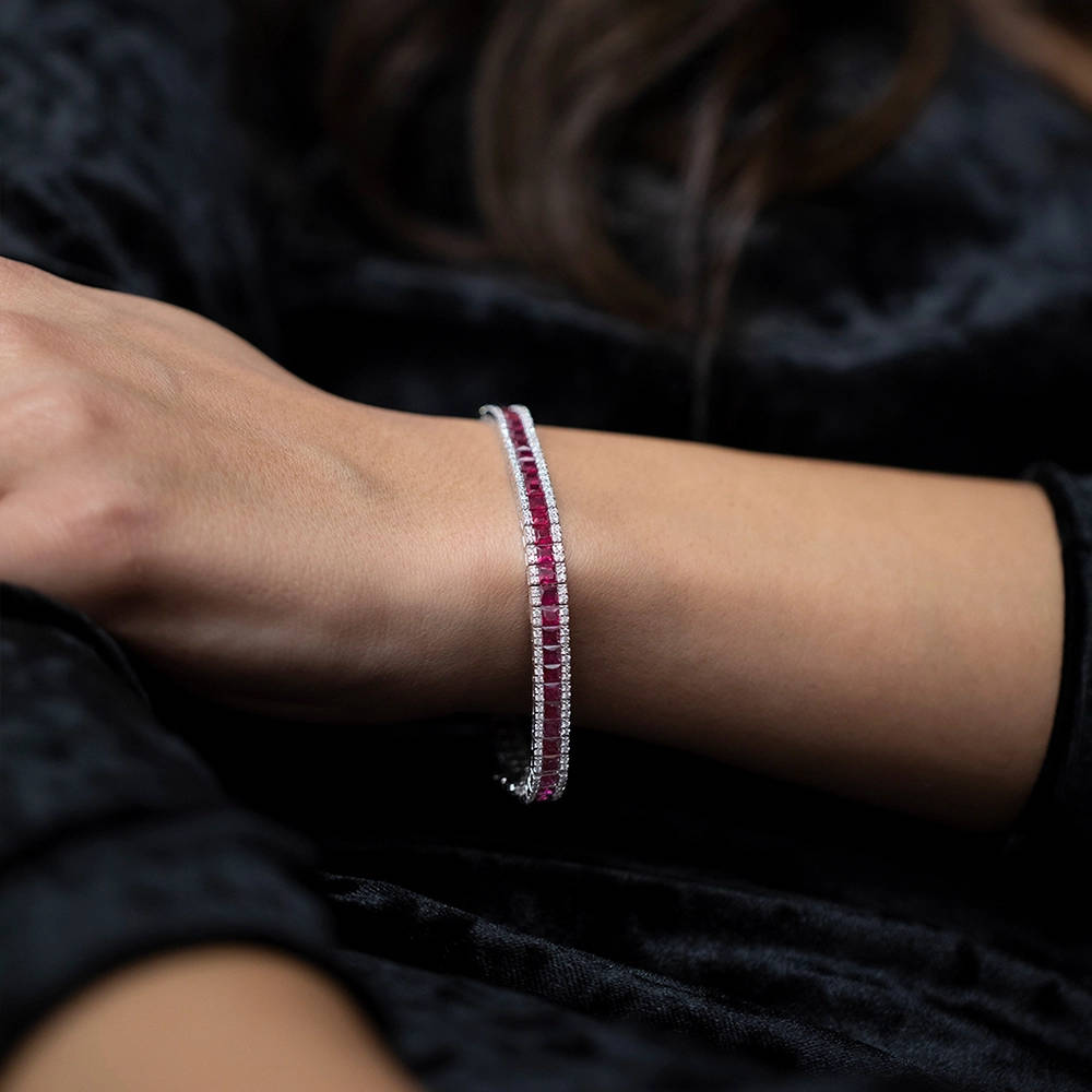 Rubin Diamant Armband