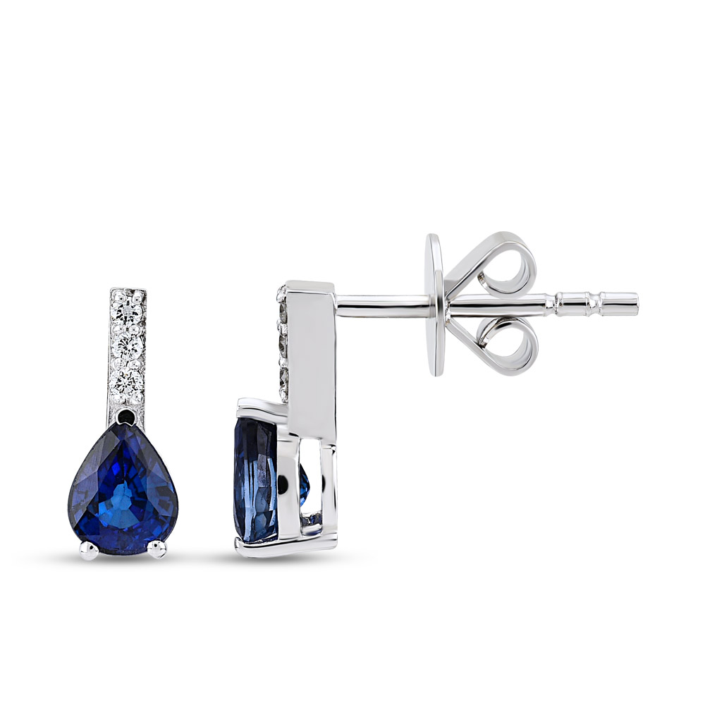 Saphir Diamant Ohrstecker
