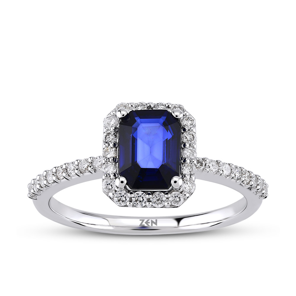 Saphir Diamantring